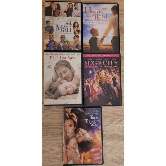 Lot Of 5 Mixed Genre Dvds Pre-owned Untested Movies Disc Romance Religion Romcom - Picture 1 of 8